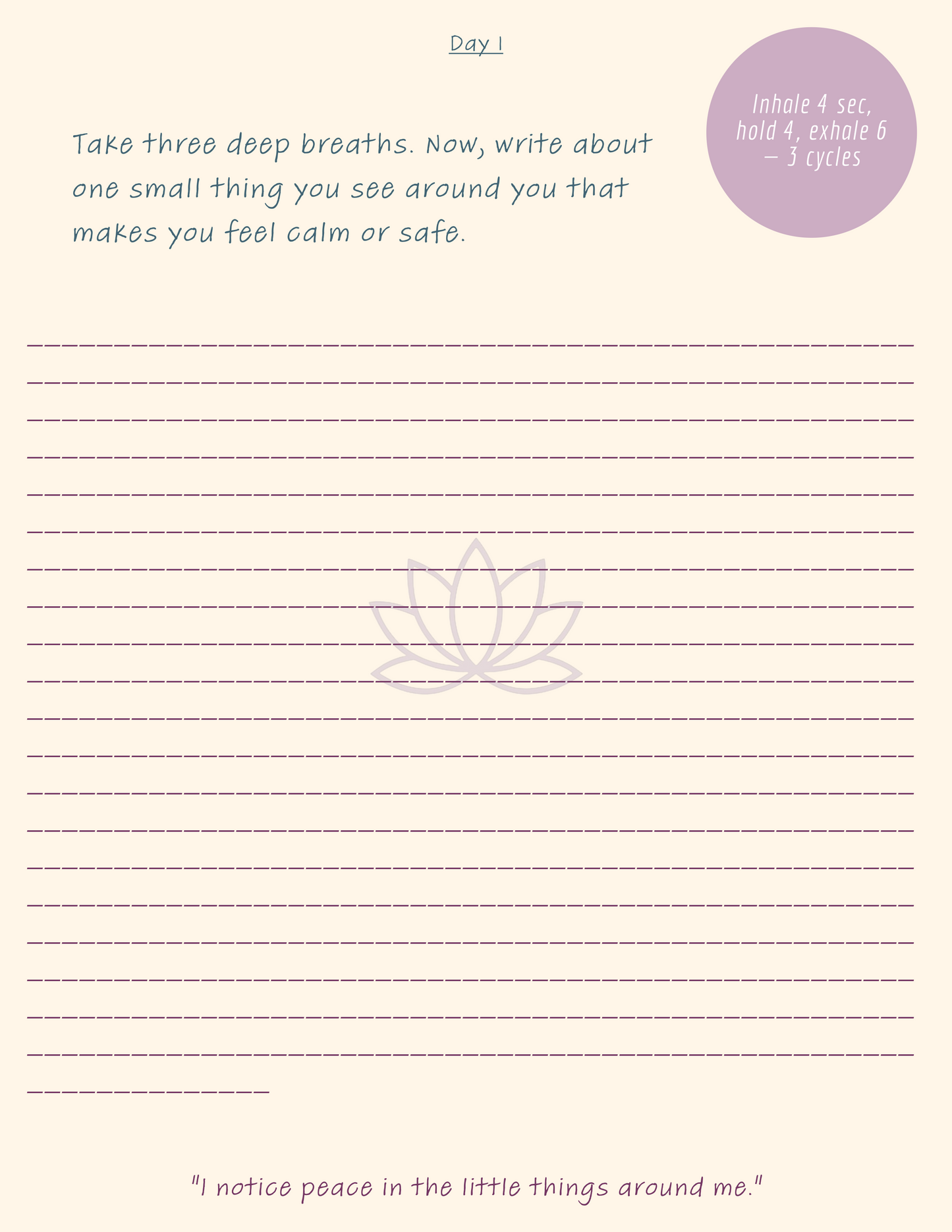 ANXIETY PROMPT JOURNAL- TICKING MIND