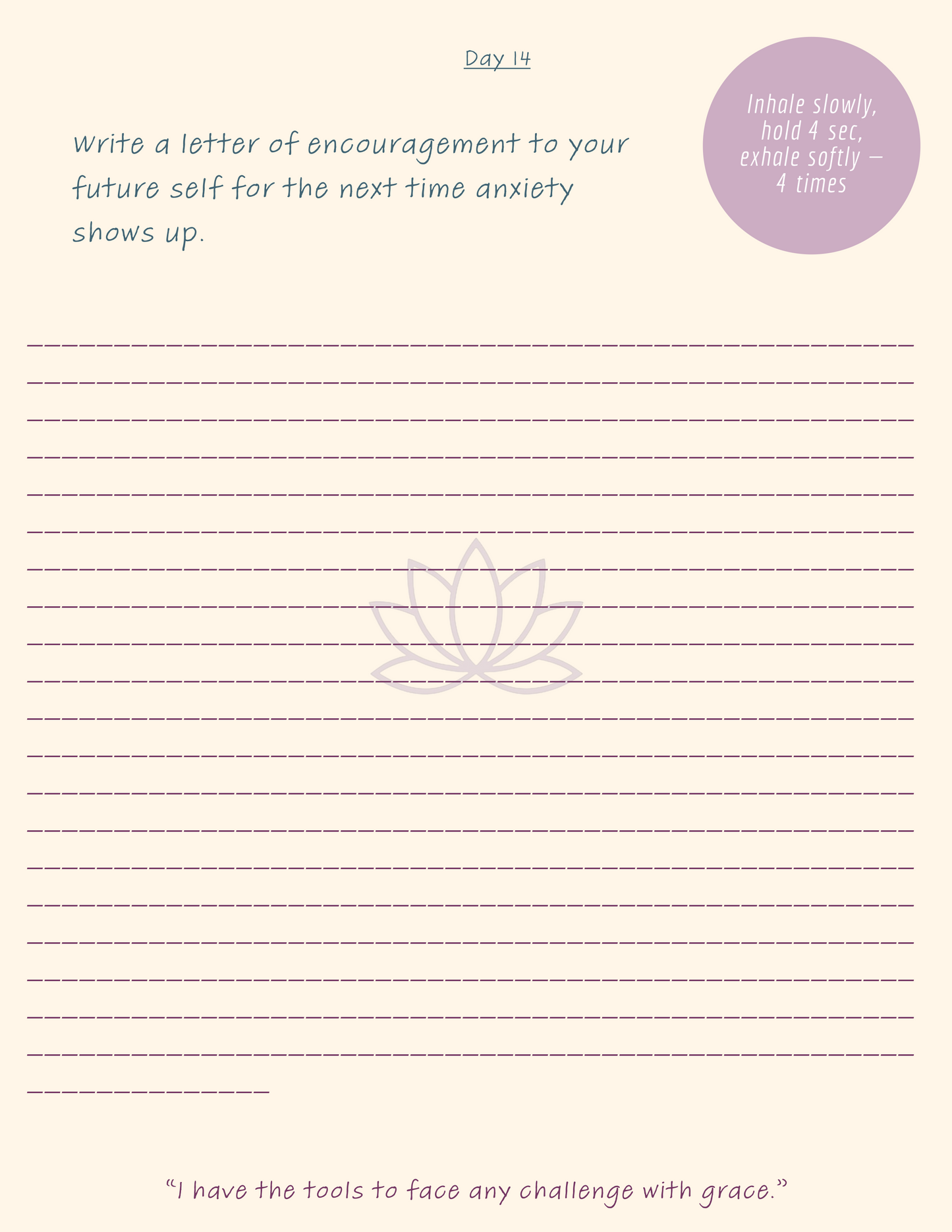 ANXIETY PROMPT JOURNAL- TICKING MIND